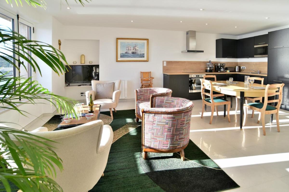 L Ostra 1, Appartement Haut Standing Front De Mer A Cancale Sur Le Port De La Houle Exterior photo